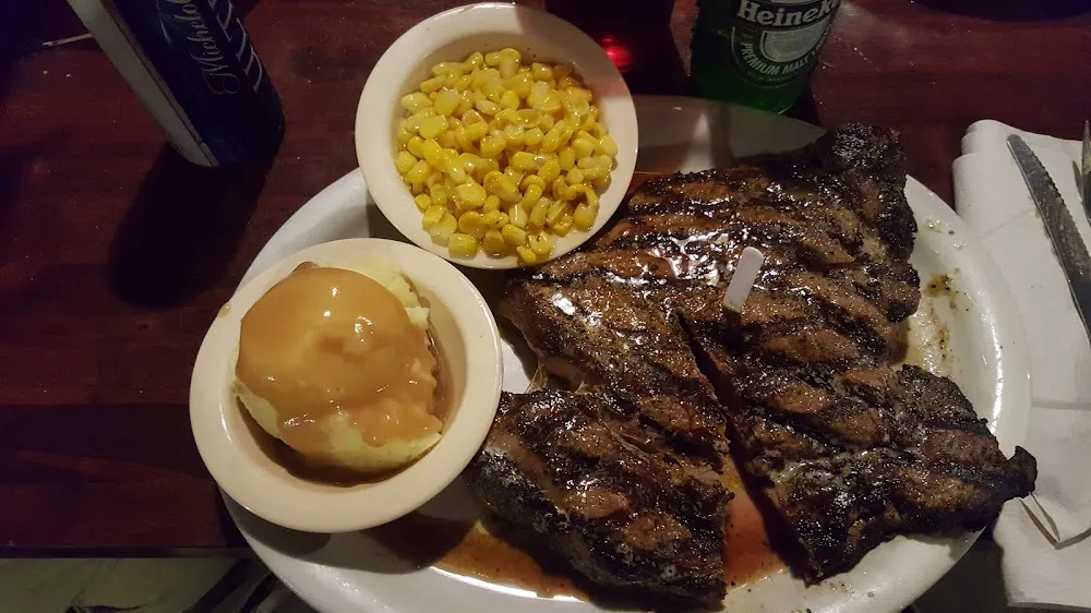 22 Oz Ribeye with Sweetcorn and Mashes Potato