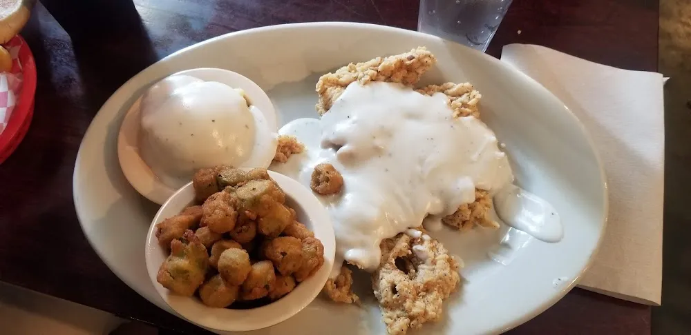 Chicken Fried Chicken with Mashed Potatoes and Country Gravy